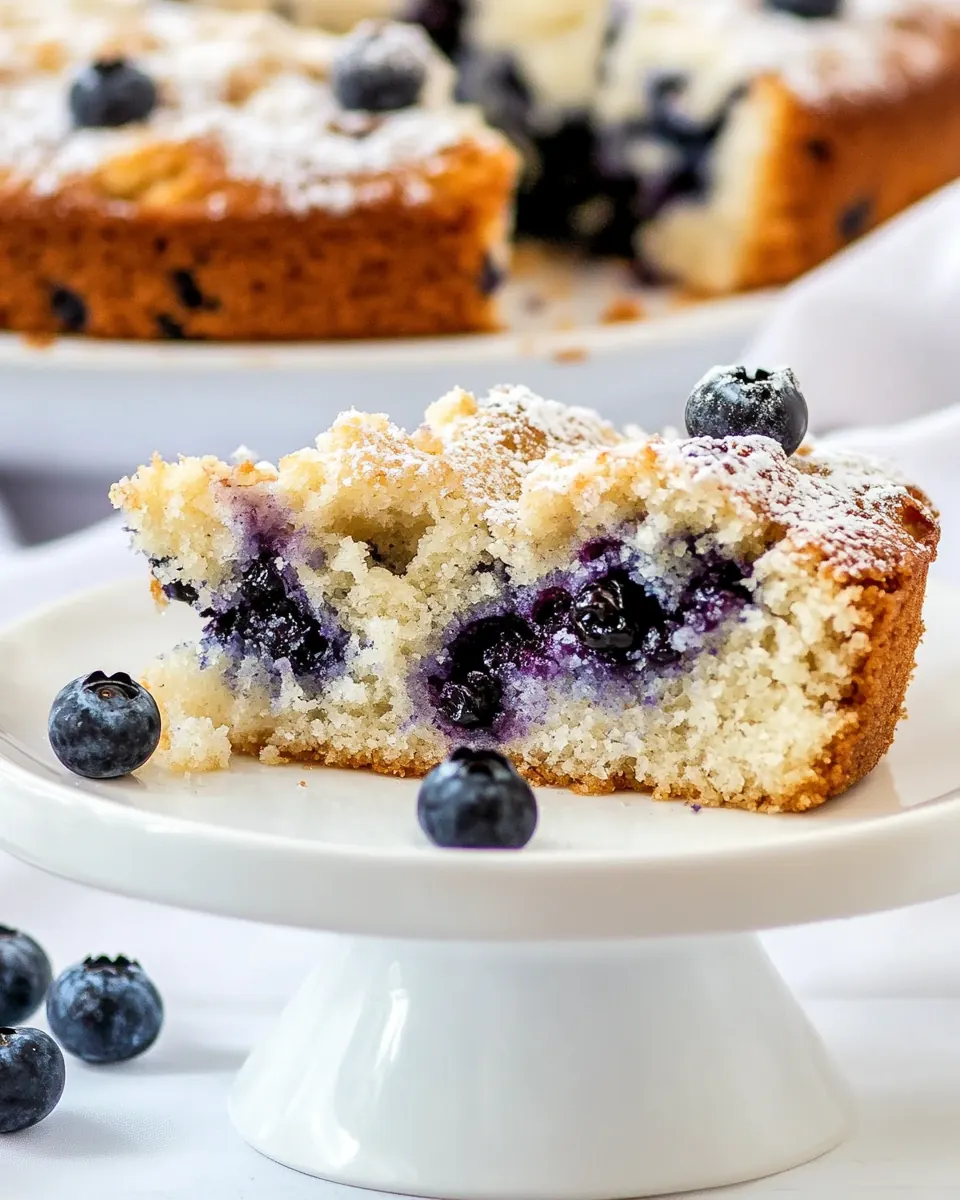 Old Fashioned Blueberry Cake