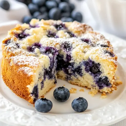Old Fashioned Blueberry Cake