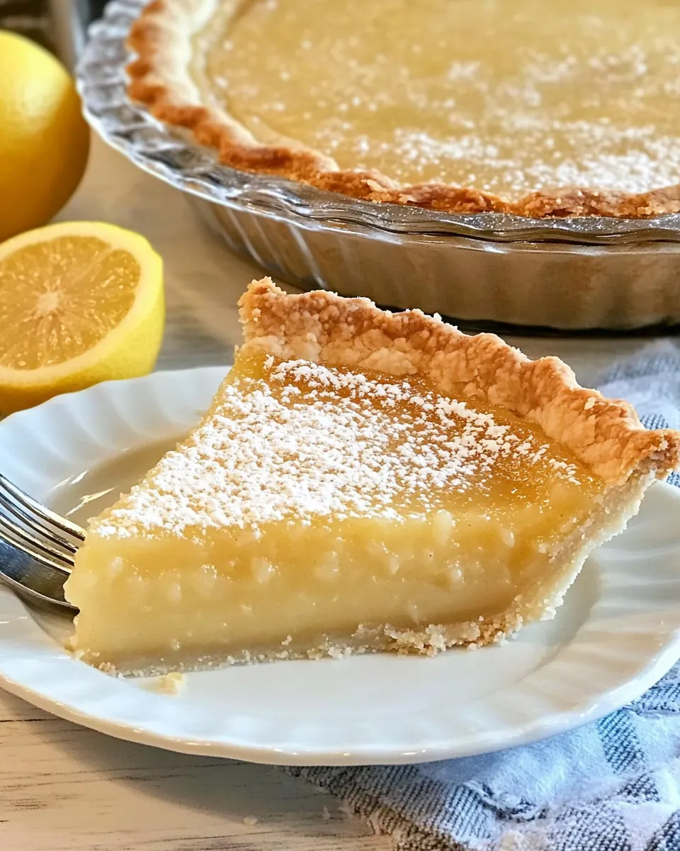 Old Fashioned Lemon Chess Pie