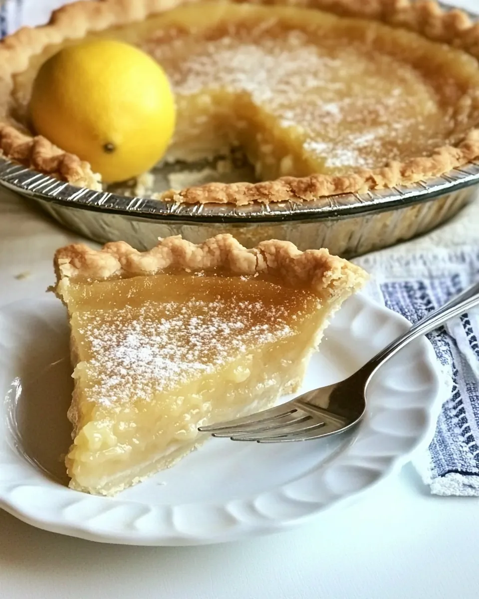 Old Fashioned Lemon Chess Pie