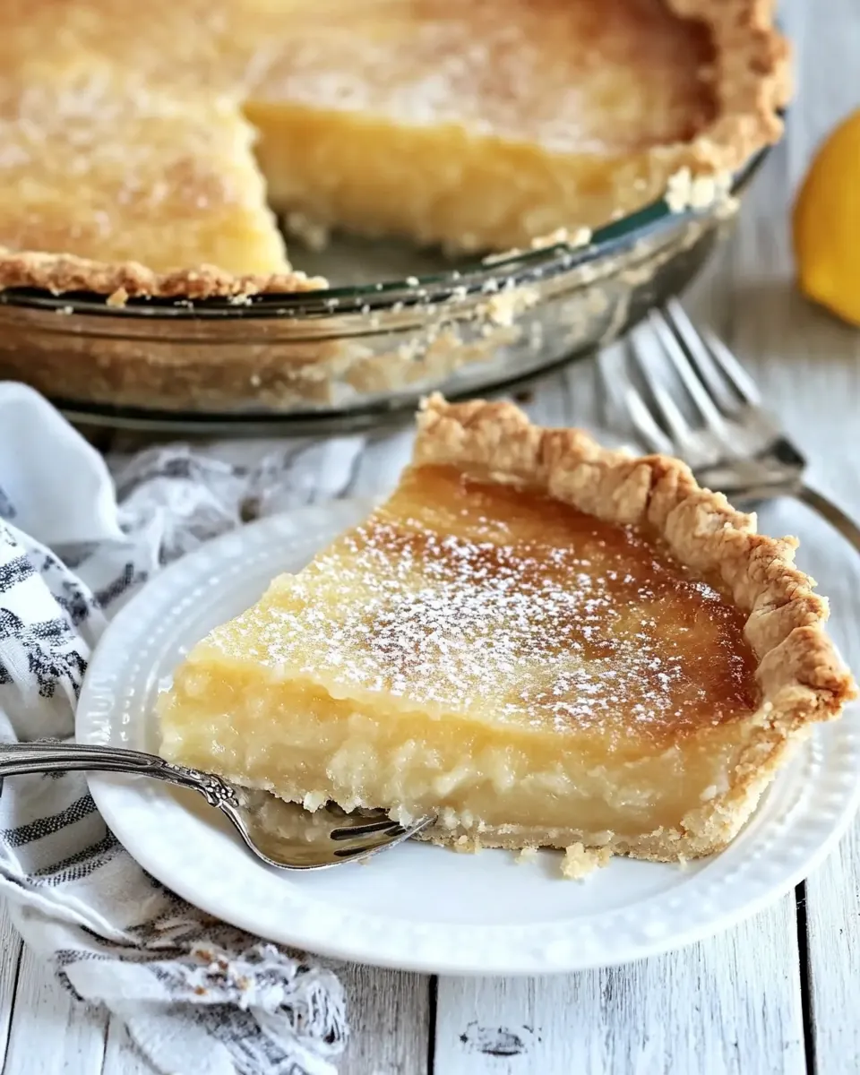 Old Fashioned Lemon Chess Pie