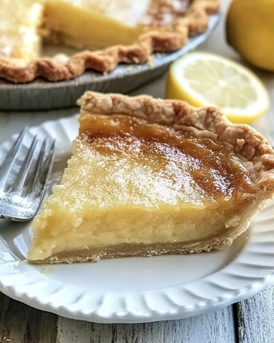 Old Fashioned Lemon Chess Pie