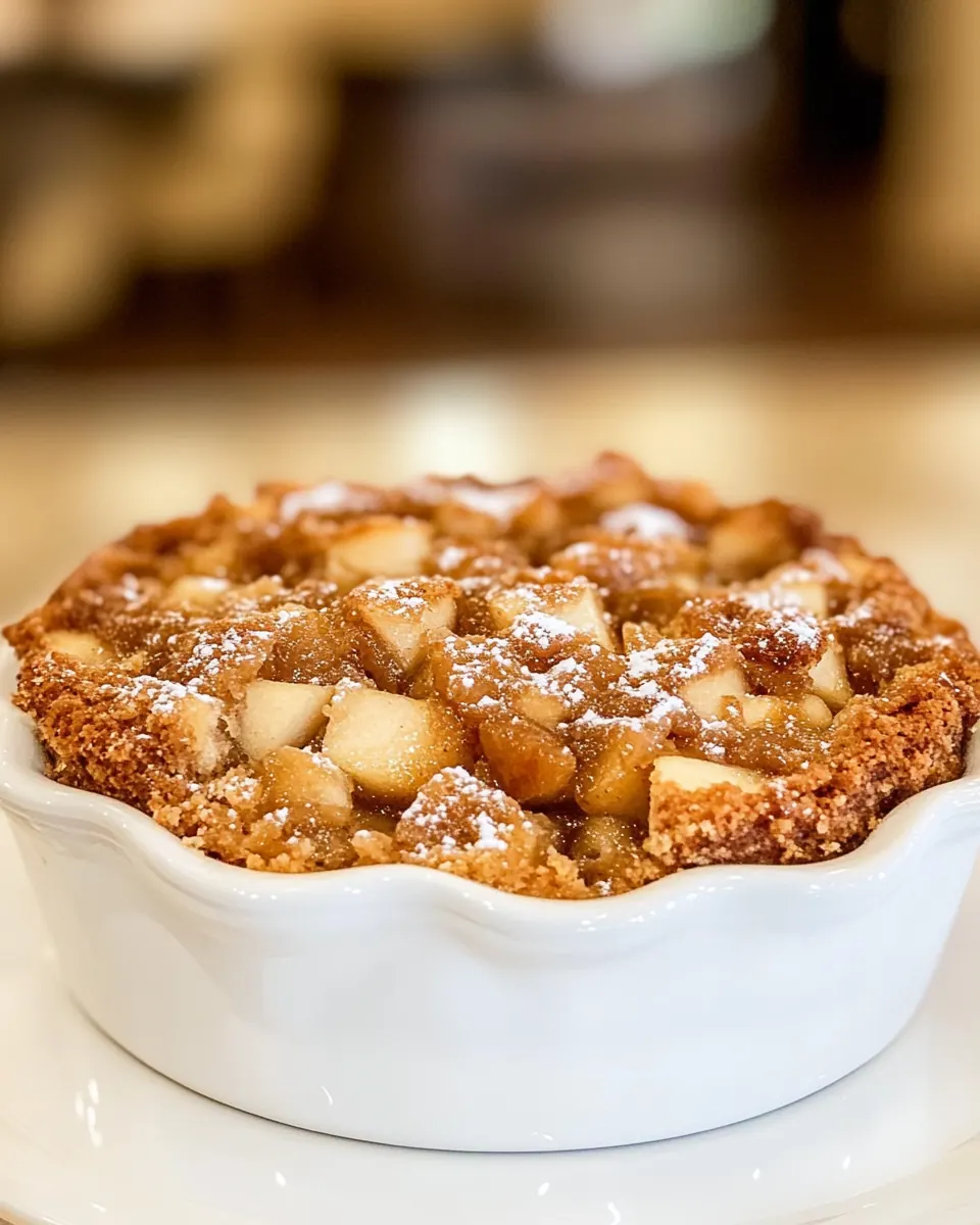Old Fashioned Warm Apple Cake