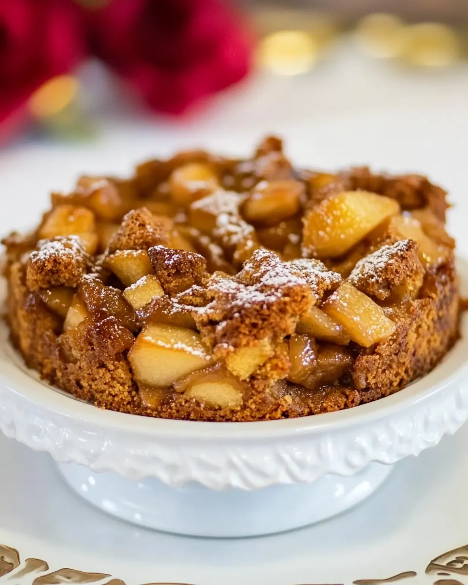 Old Fashioned Warm Apple Cake