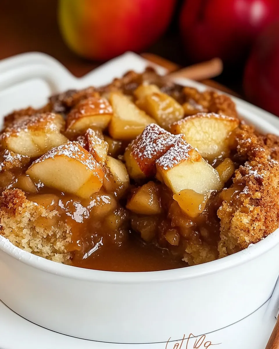 Old Fashioned Warm Apple Cake