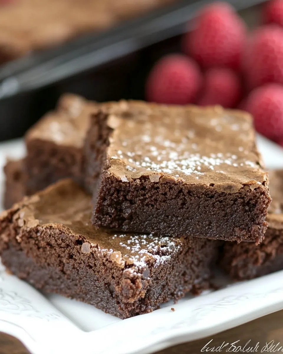 One Bowl Fudgy Brownies