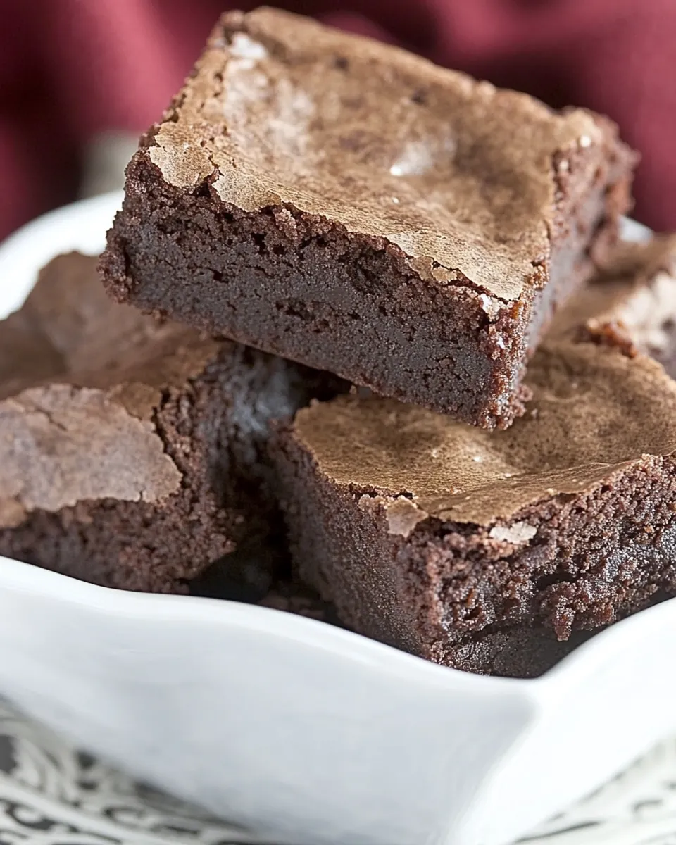 One Bowl Fudgy Brownies