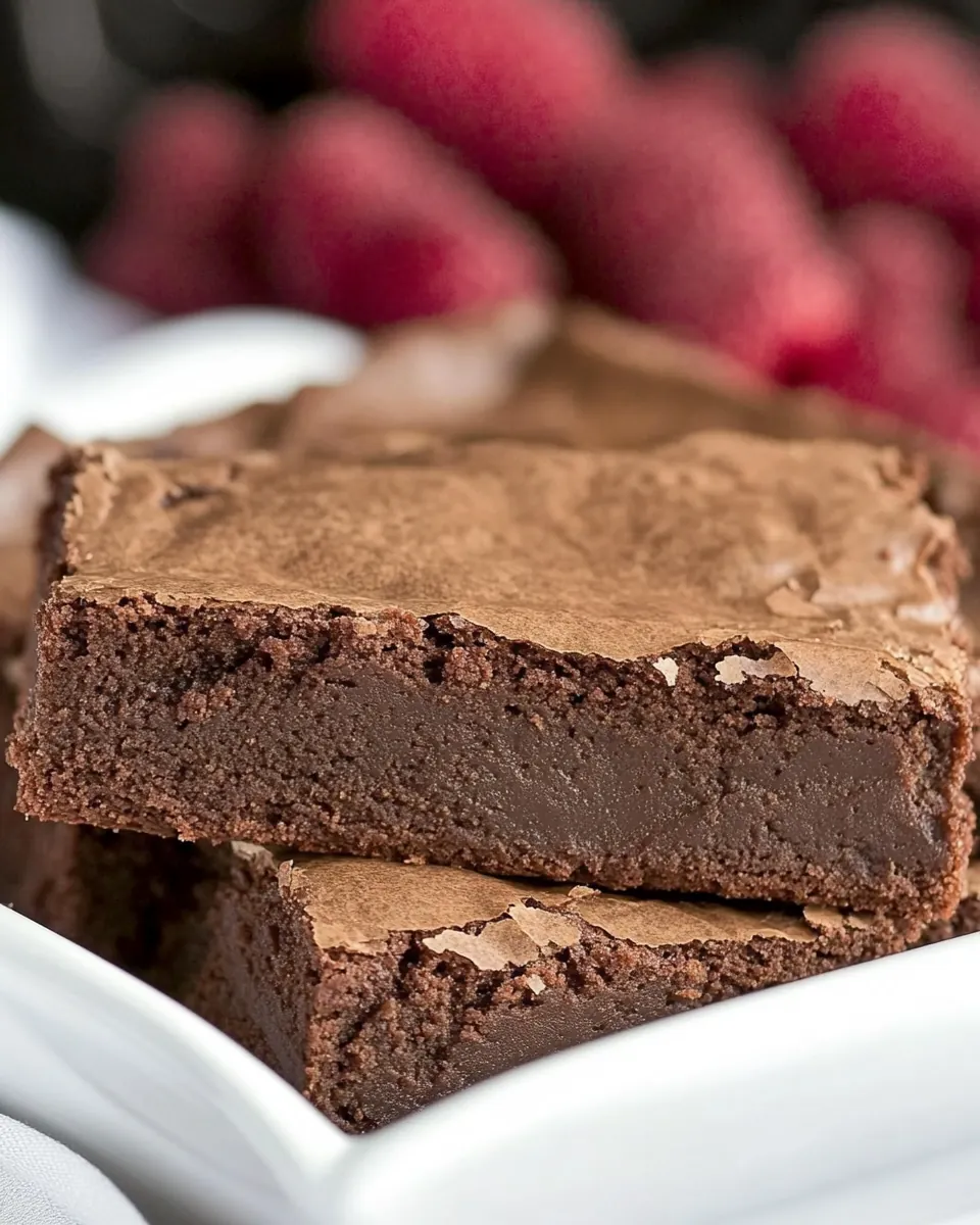 One Bowl Fudgy Brownies