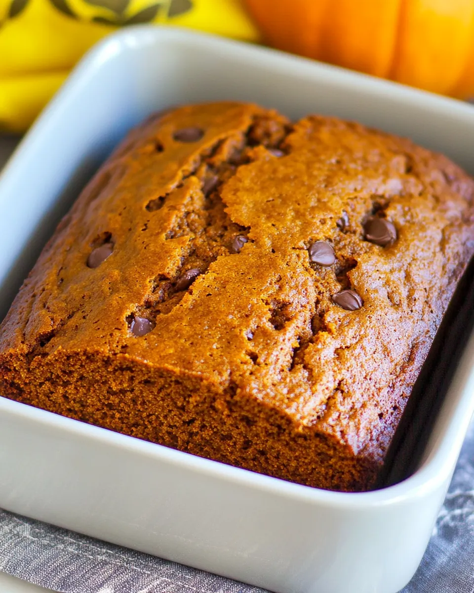 One Bowl Healthy Pumpkin Bread