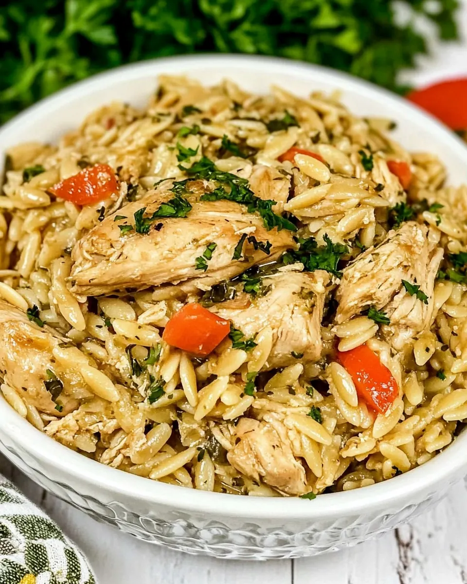 One Pot Chicken and Orzo
