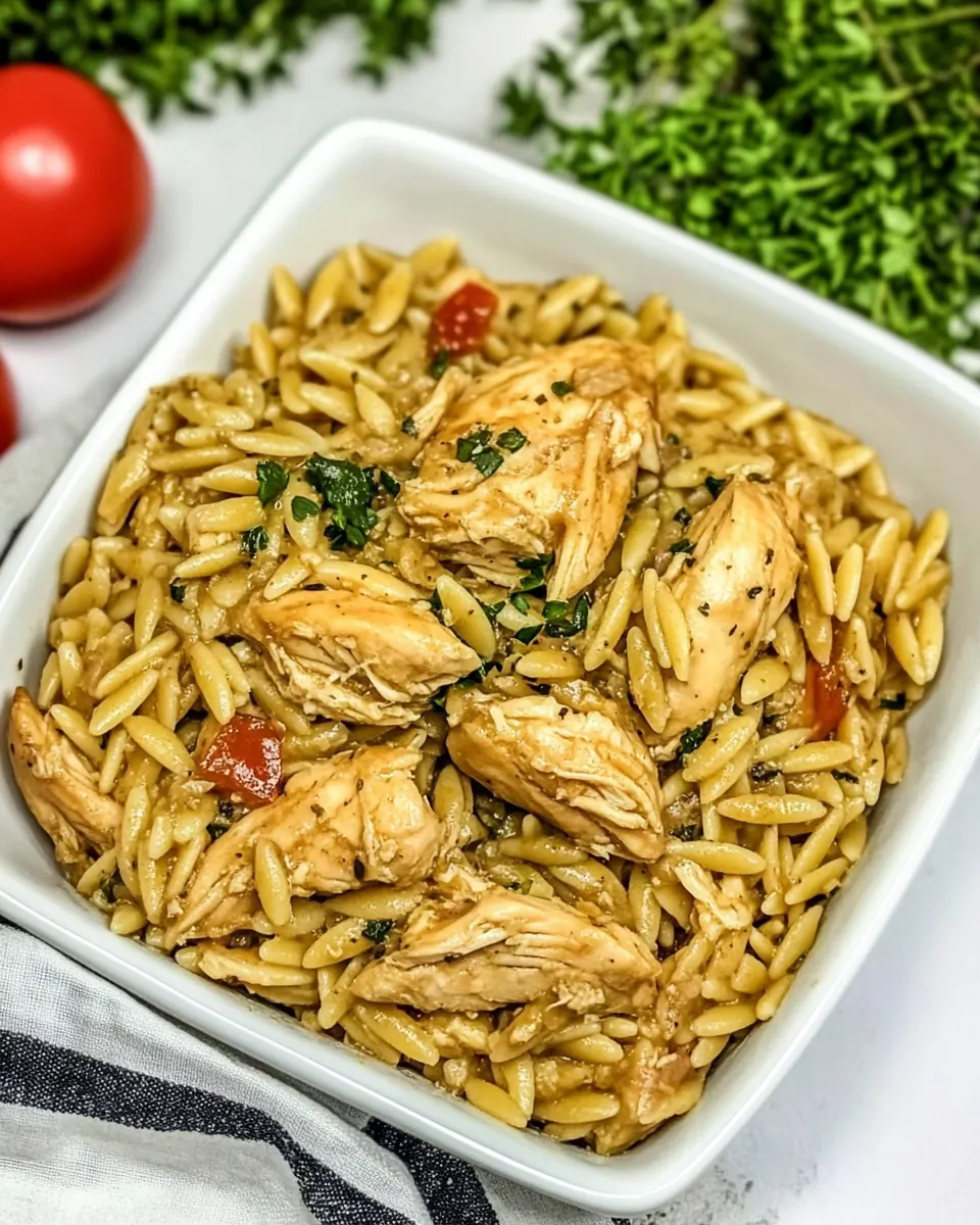 One Pot Chicken and Orzo