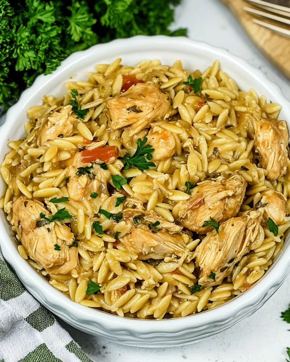 One Pot Chicken and Orzo