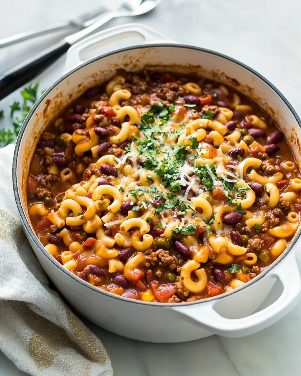 One Pot Chili Mac