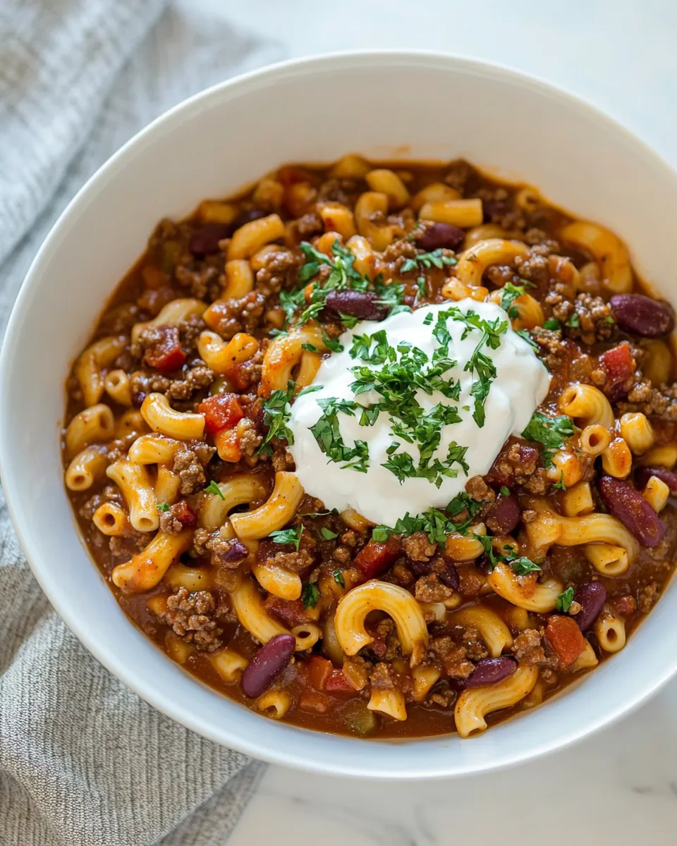 One Pot Chili Mac
