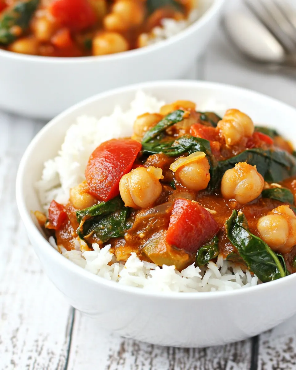 One Pot Coconut Chickpea Curry