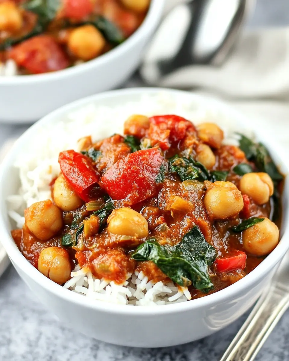 One Pot Coconut Chickpea Curry