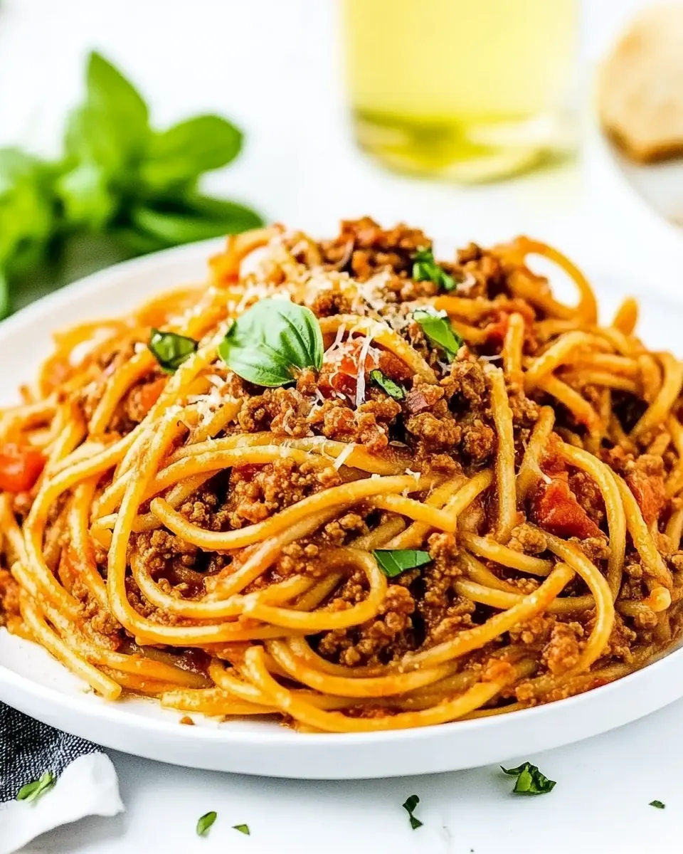 One Pot Ground Turkey Spaghetti