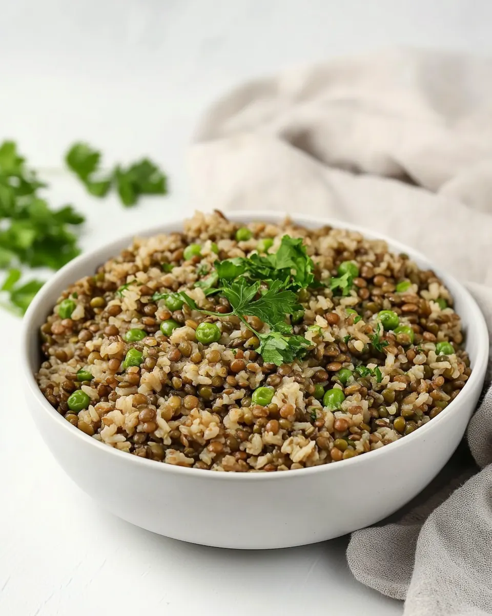 One Pot Lentils and Rice
