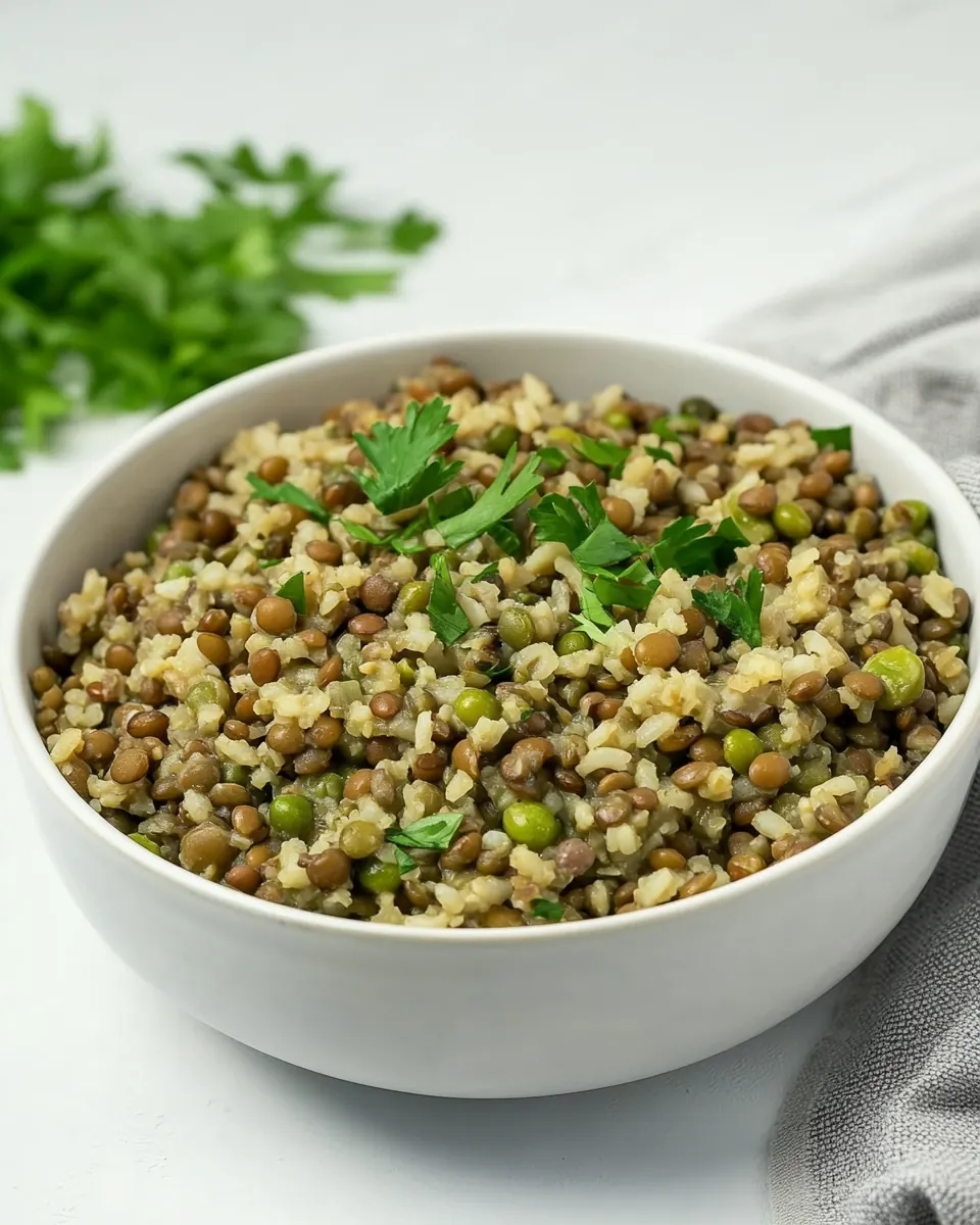 One Pot Lentils and Rice