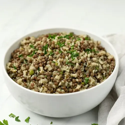 One Pot Lentils and Rice