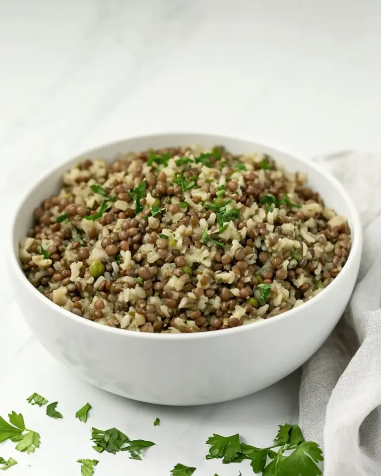 One Pot Lentils and Rice