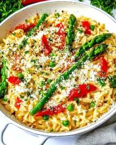 One Pot Orzo Primavera