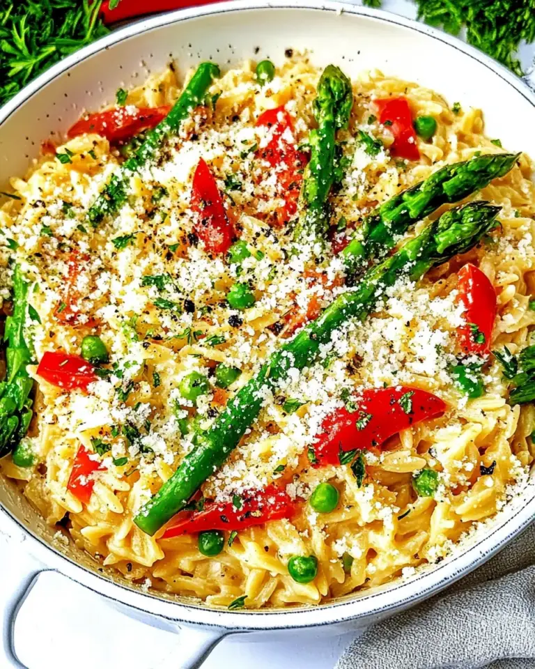 One Pot Orzo Primavera