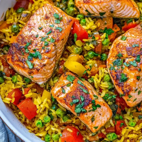 One Pot Salmon And Rice