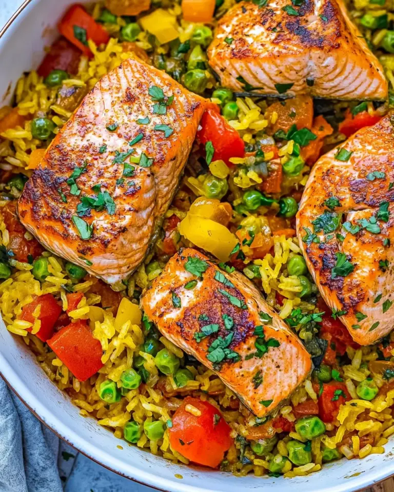 One Pot Salmon And Rice