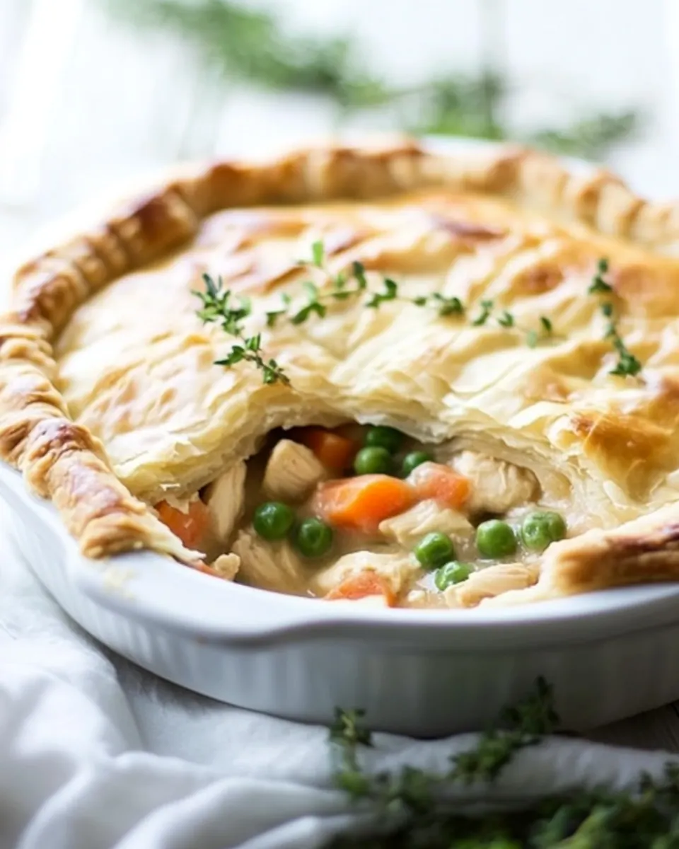 One Skillet Chicken Pot Pie