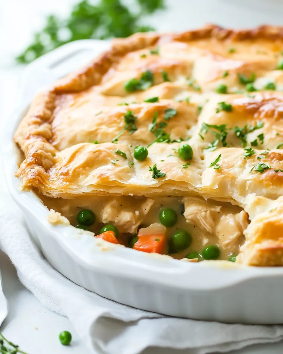 One Skillet Chicken Pot Pie