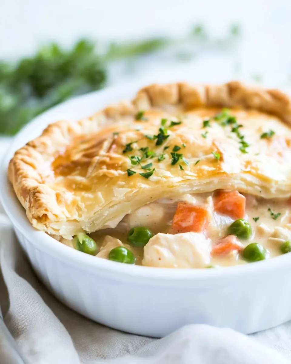 One Skillet Chicken Pot Pie