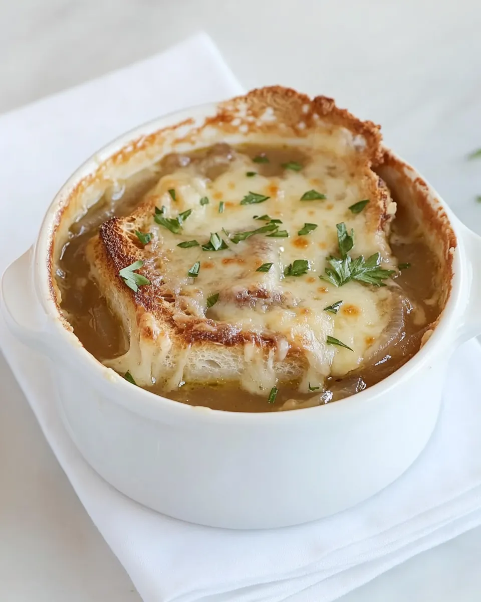 Ooey Gooey French Onion Soup