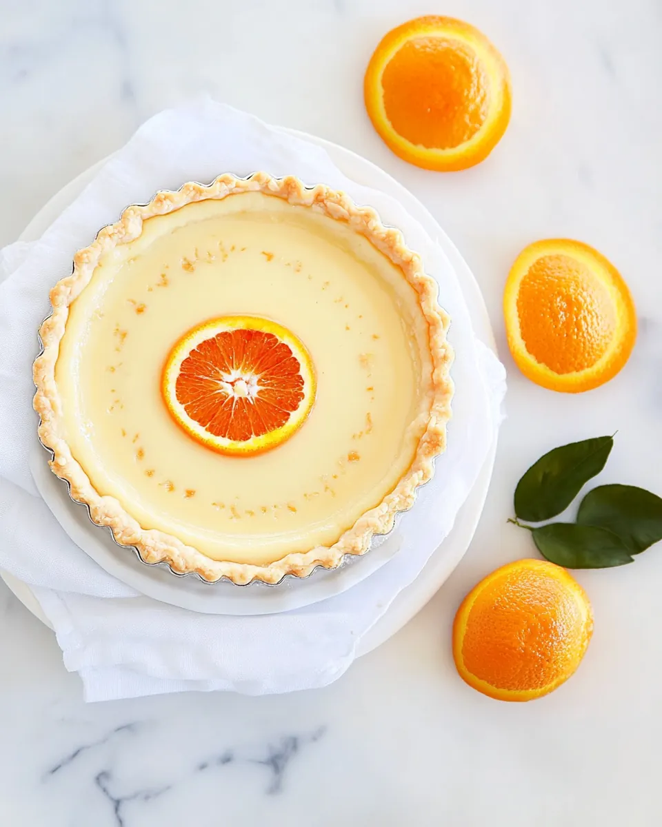 Orange Blossom Almond Cream Tart