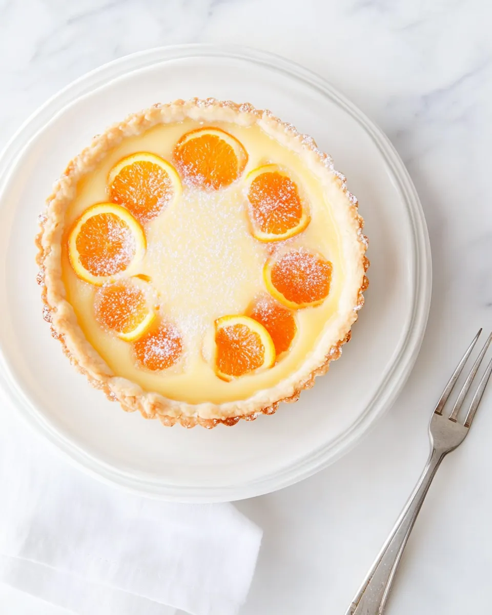 Orange Blossom Almond Cream Tart