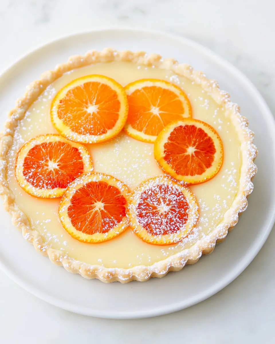 Orange Blossom Almond Cream Tart