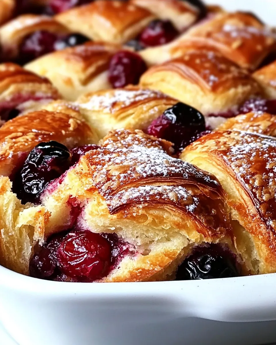 Orange Cranberry Croissant Bake Recipe