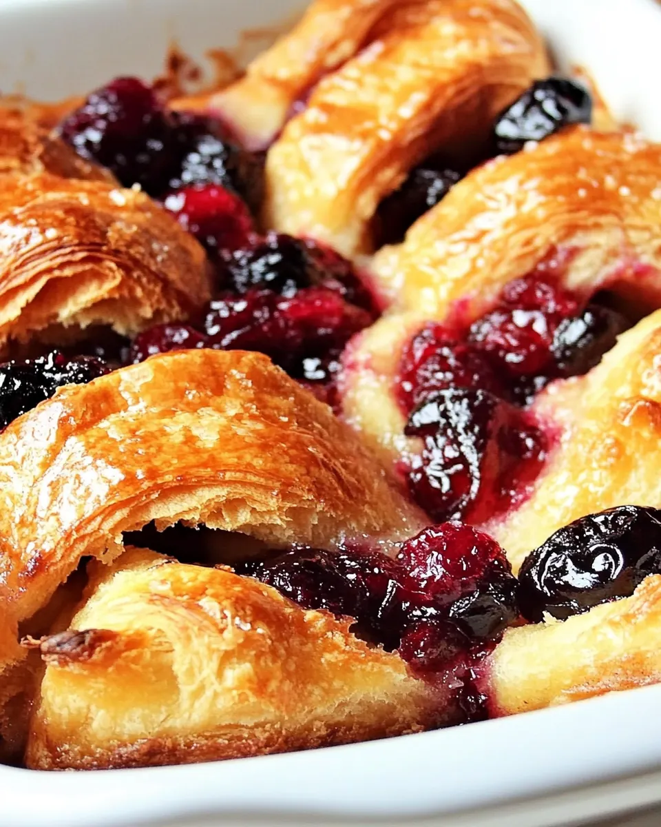 Orange Cranberry Croissant Bake Recipe