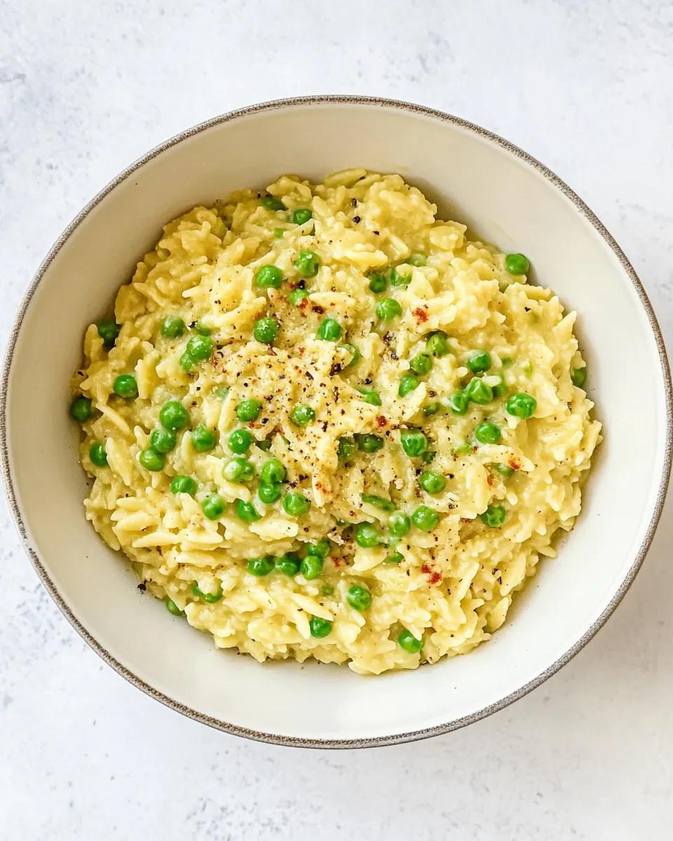 Orzotto with Peas