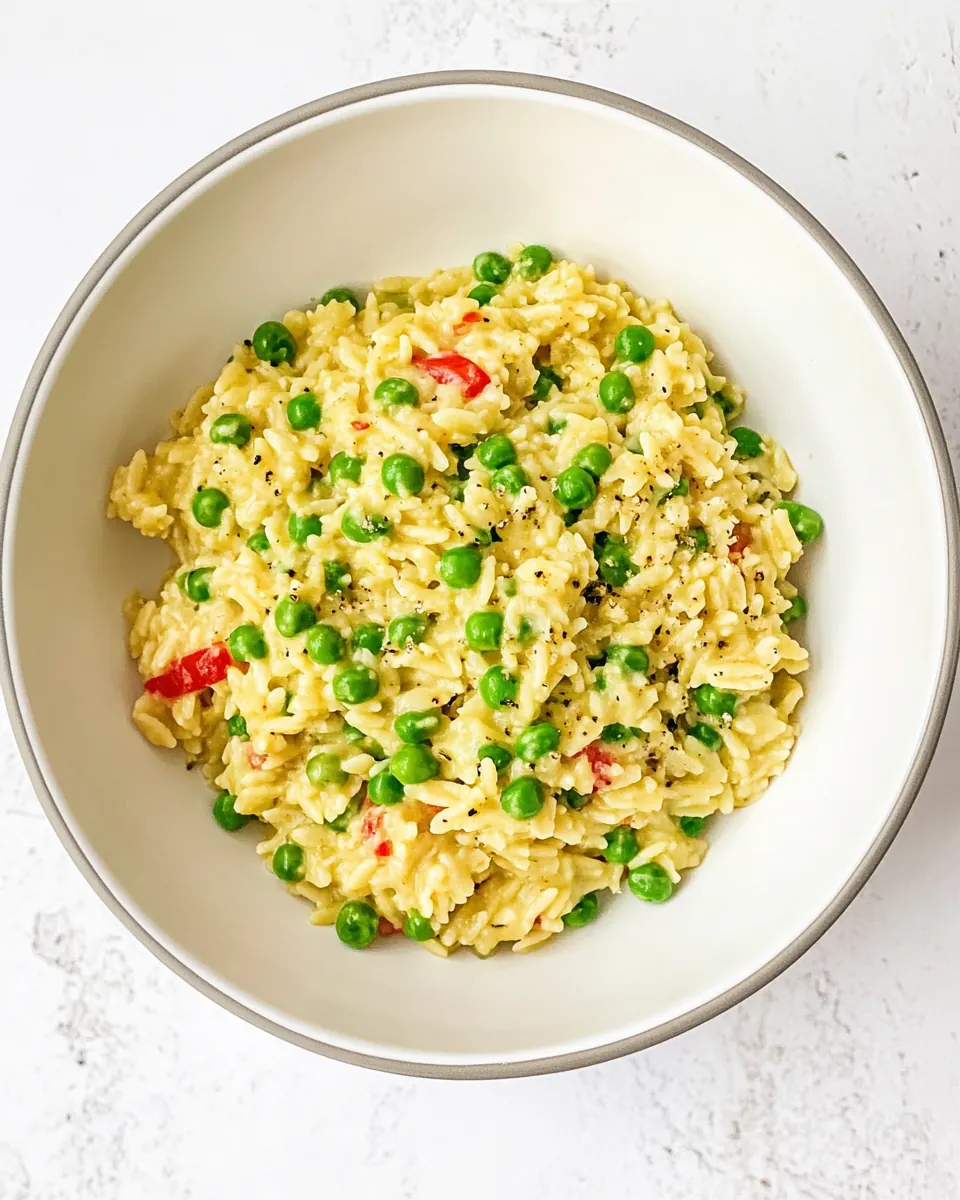 Orzotto with Peas