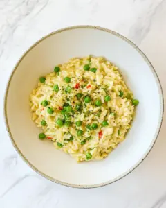 Orzotto with Peas