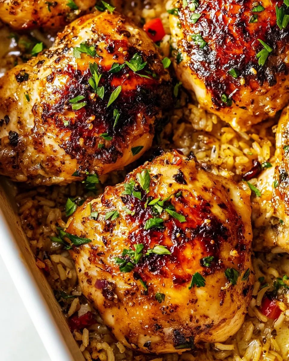 Oven Baked Chicken And Rice