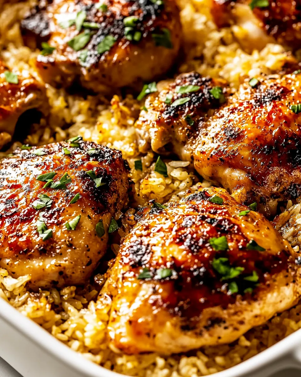 Oven Baked Chicken And Rice