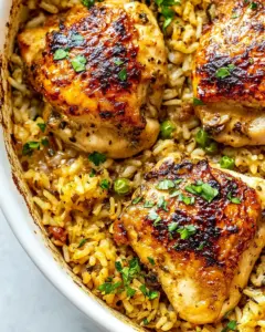 Oven Baked Chicken And Rice
