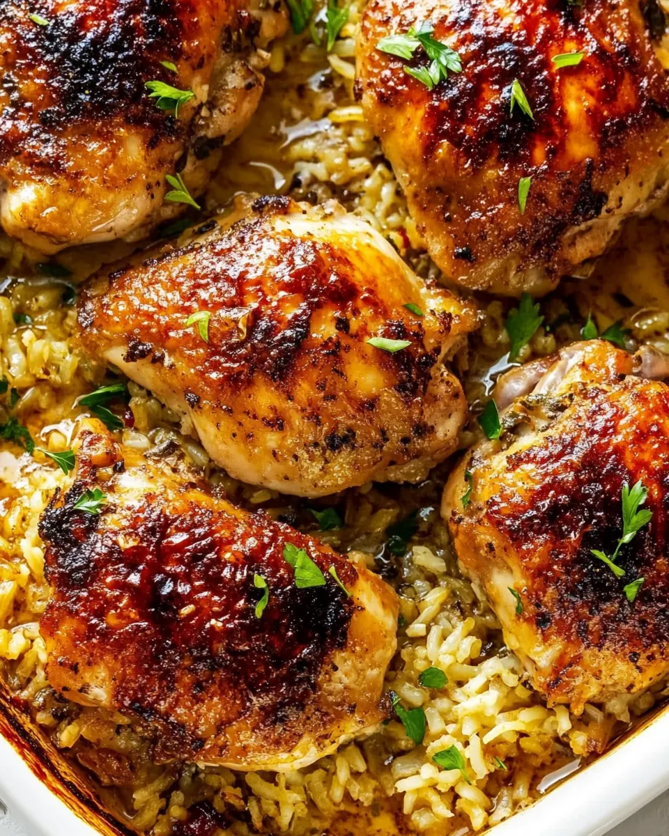 Oven Baked Chicken And Rice