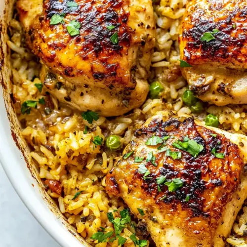 Oven Baked Chicken And Rice