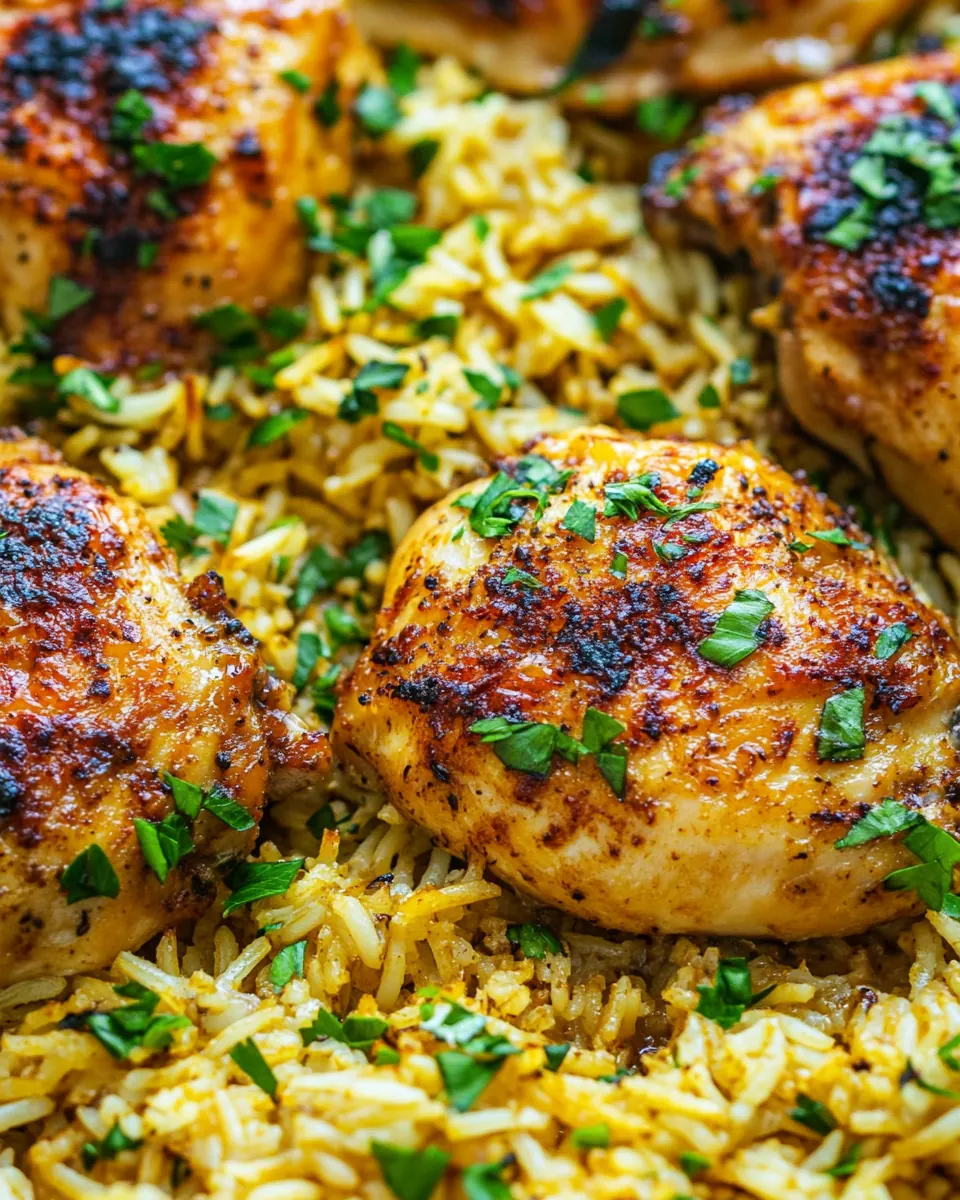 Oven Baked Chicken and Rice