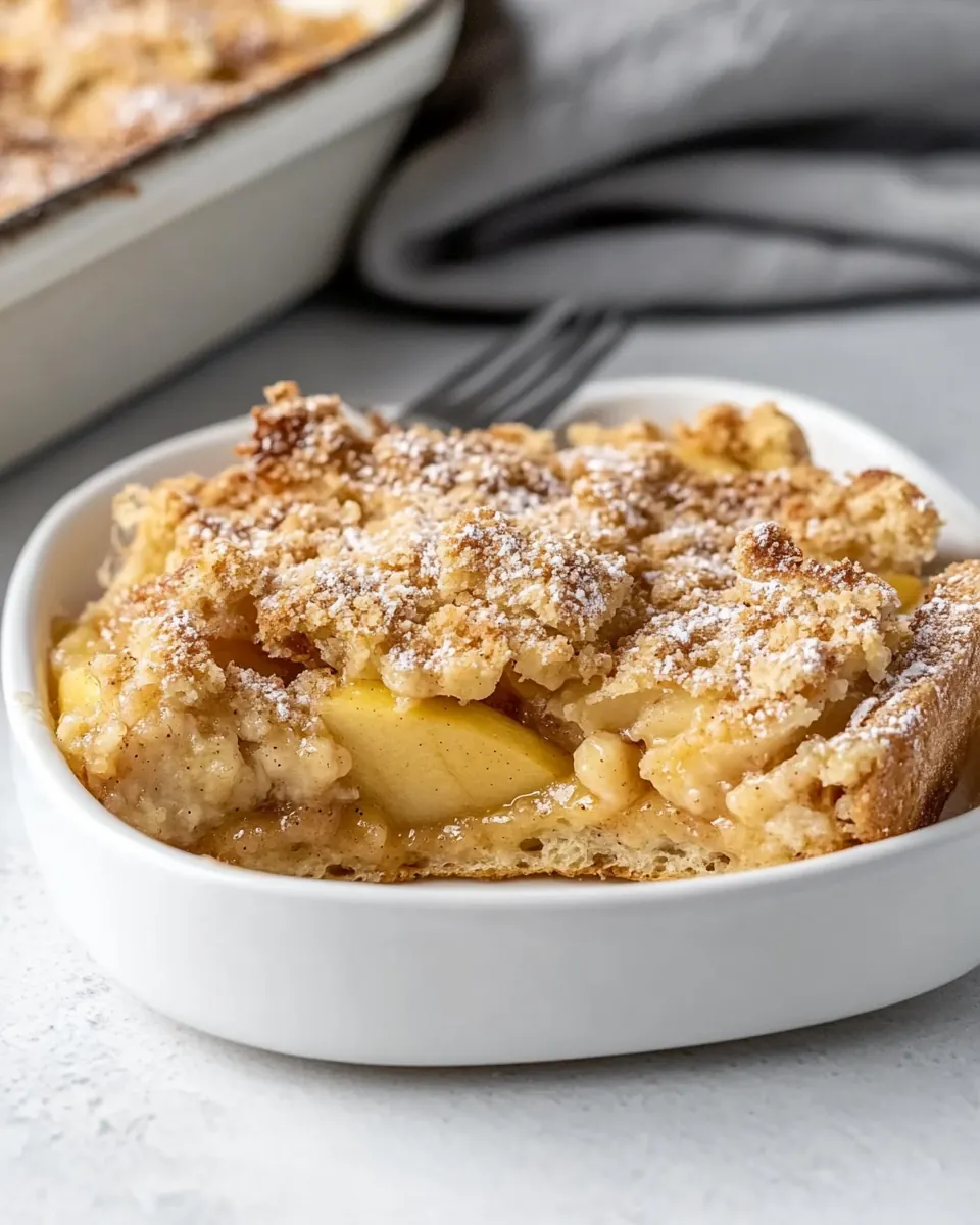 Overnight Apple Pie French Toast Casserole