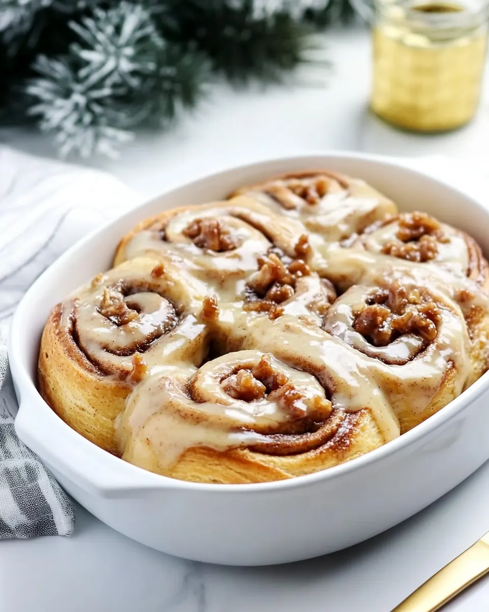 Overnight Toffee Cinnamon Rolls