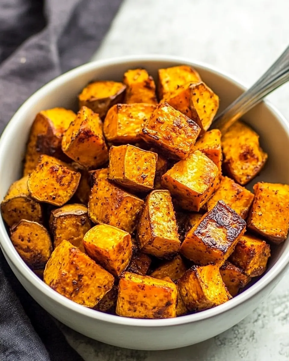 Paleo Maple Oven Roasted Sweet Potatoes In Coconut Oil